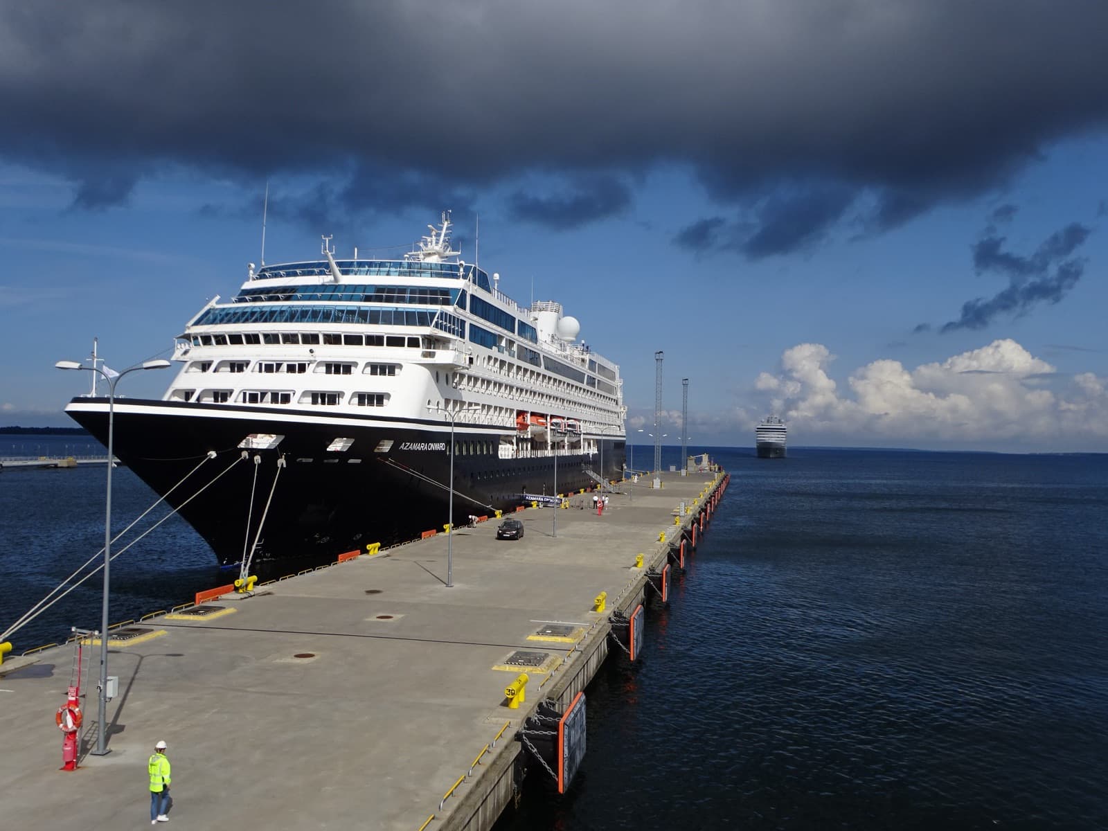 Azamara Onward docked at Pier 26, Port of Tallinn